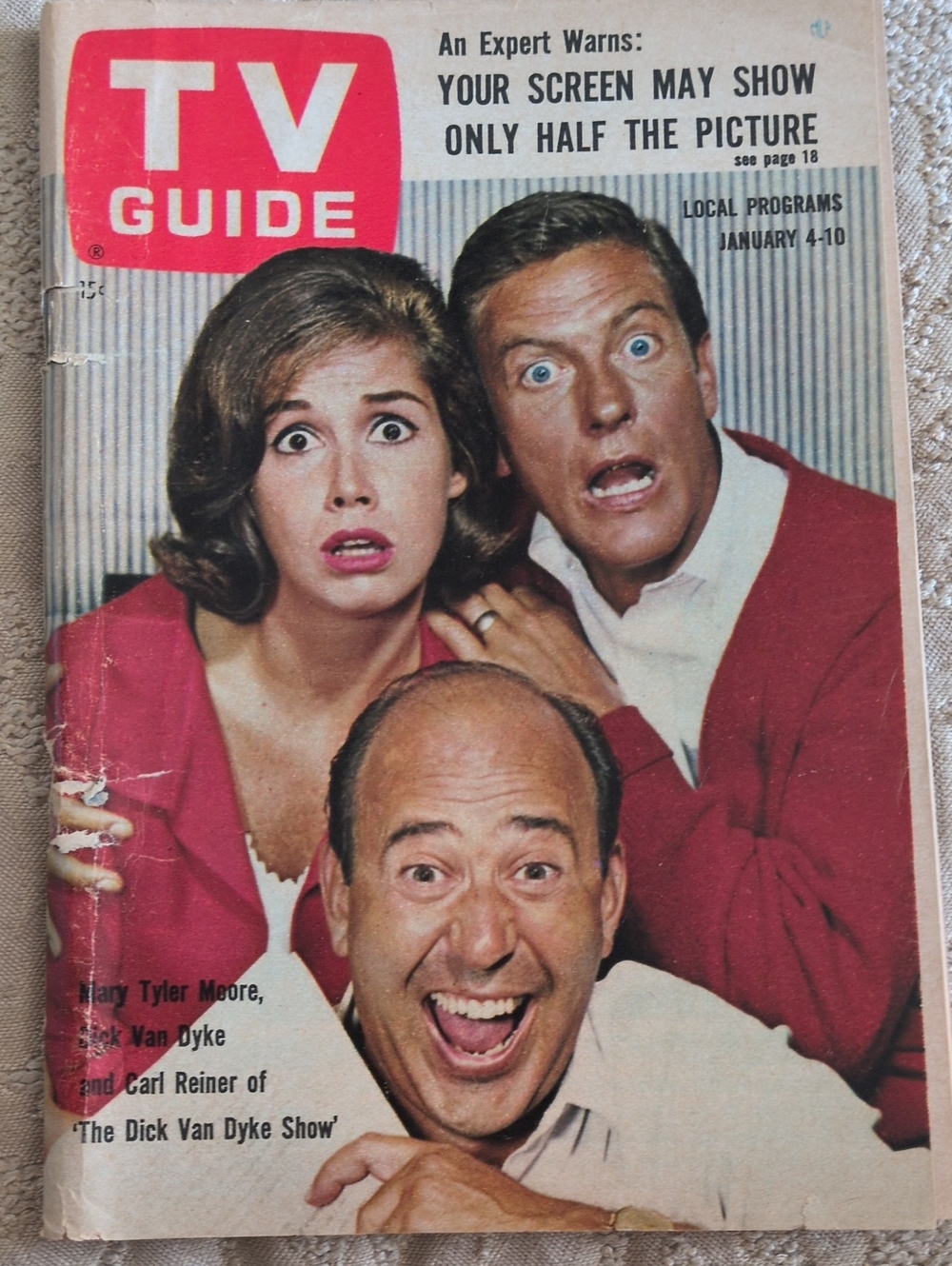 Vintage Magazine - TV guides 1956, 1958 1961, 1964